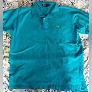Ralph Lauren Men's Teal Polo Shirt